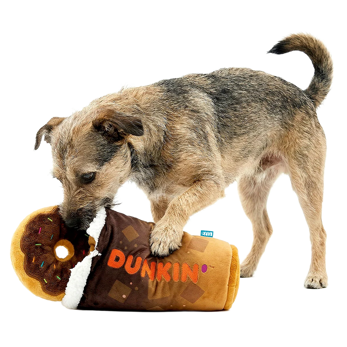 Dunkin'® Iced Signature Latte & Chocolate Frosted Sprinkles Donut Plush Extra-Large Dog Toy