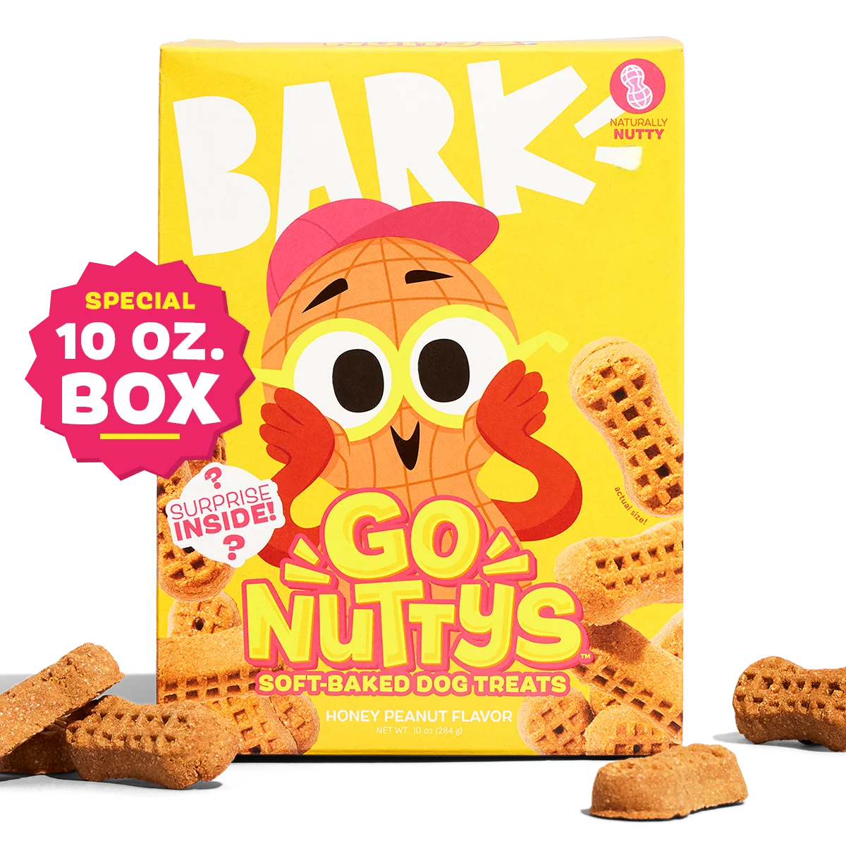 Go Nutty's™ Peanut Soft & Chewy Dog Treats. 10 oz