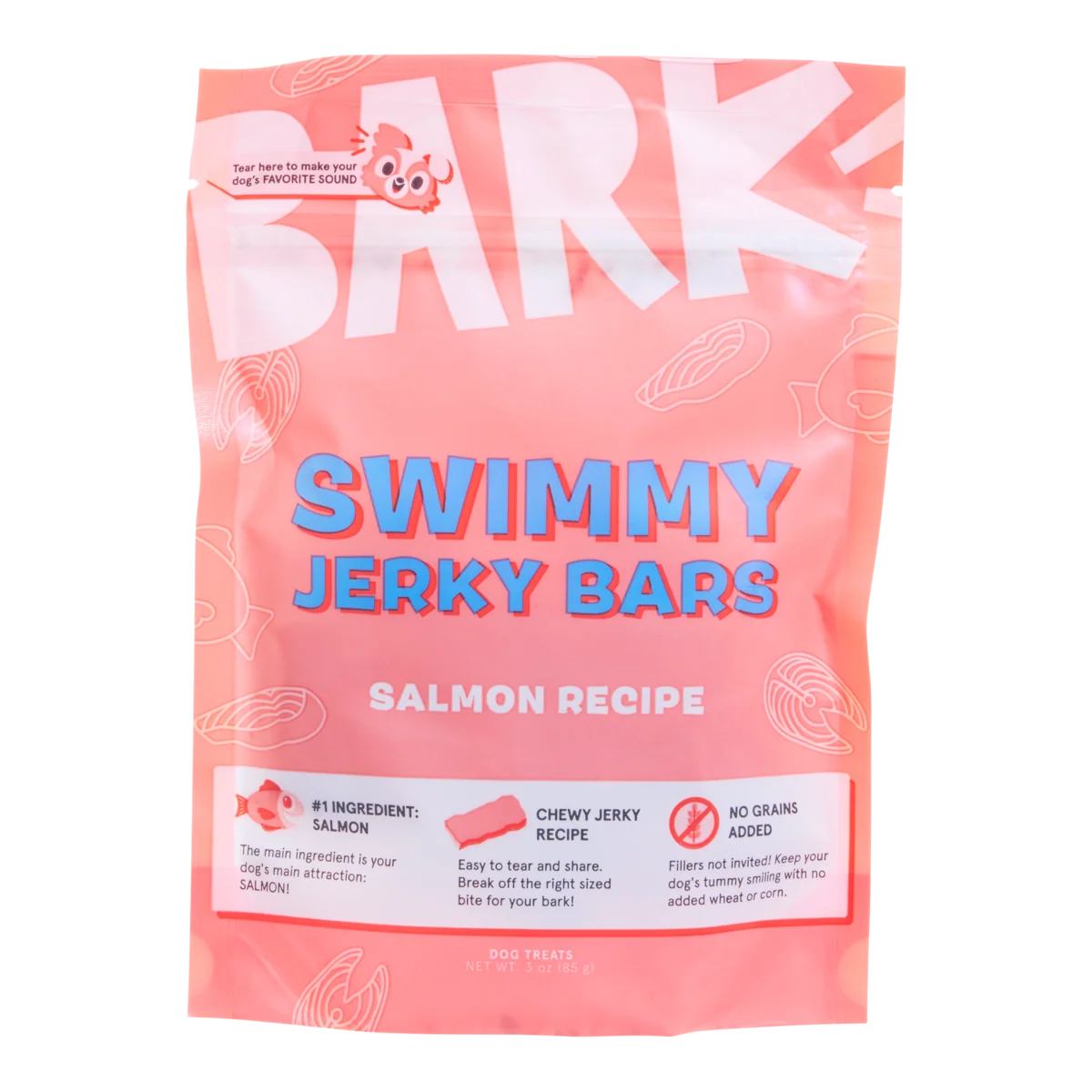 Swimmy Jerky Bars Fish Dog Treats. 3 oz