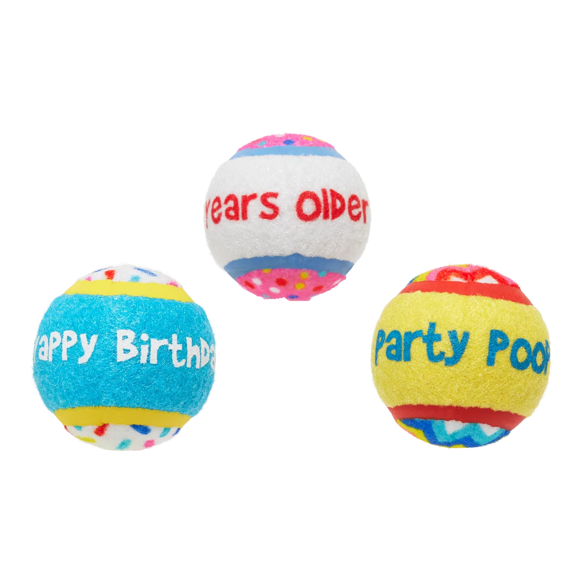 Party Fetchers Plush Multi-Part Fetch Dog Toy