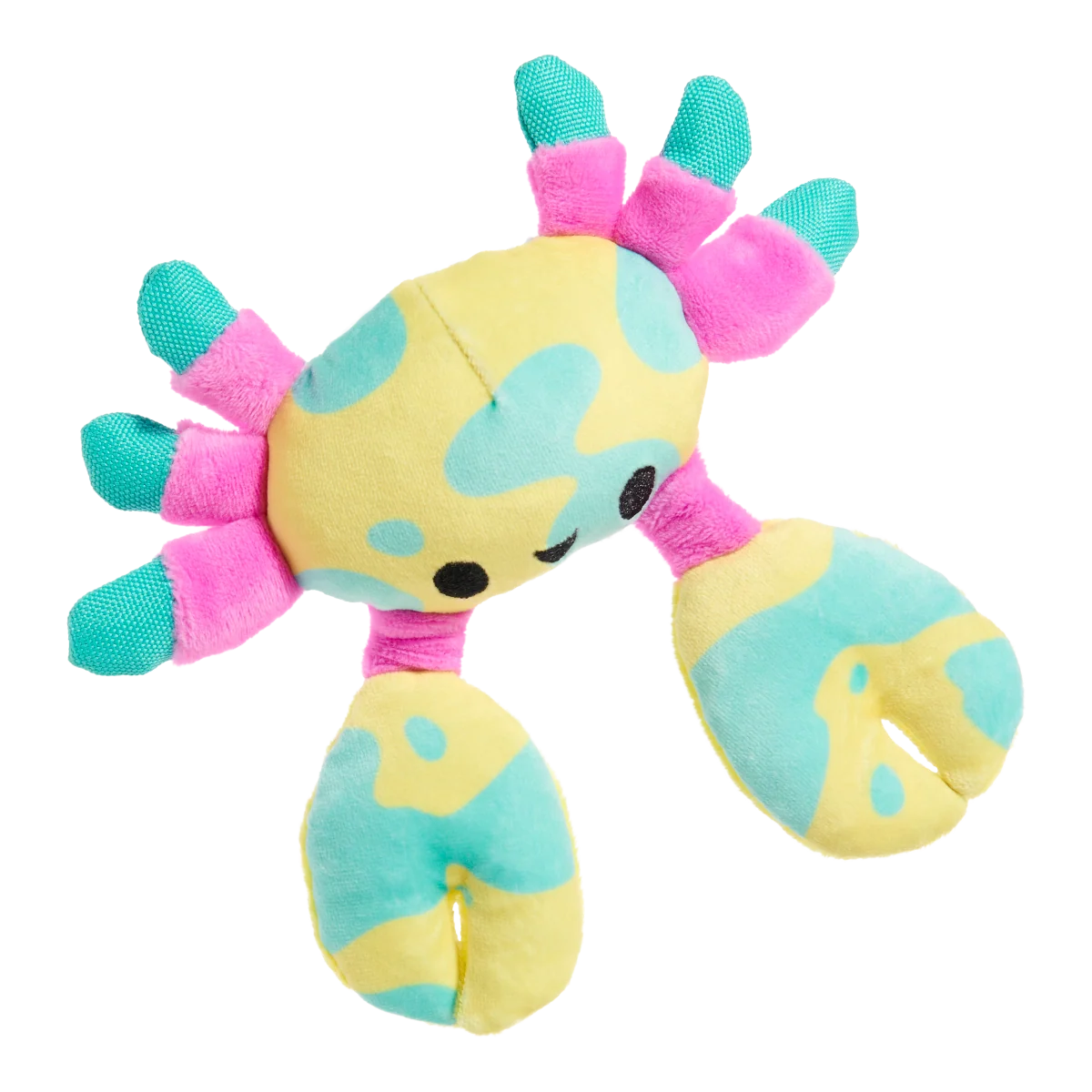 Moe The Mosaic Crab Plush Tug Dog Toy