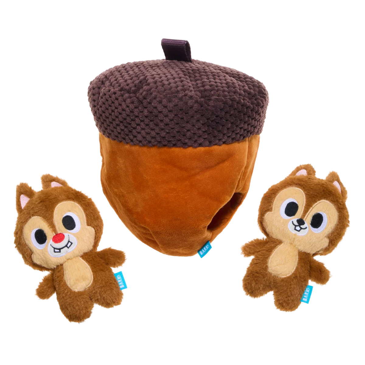 Chip 'N Dale in a Nutshell Plush Multi-Part + Enrichment Dog Toy