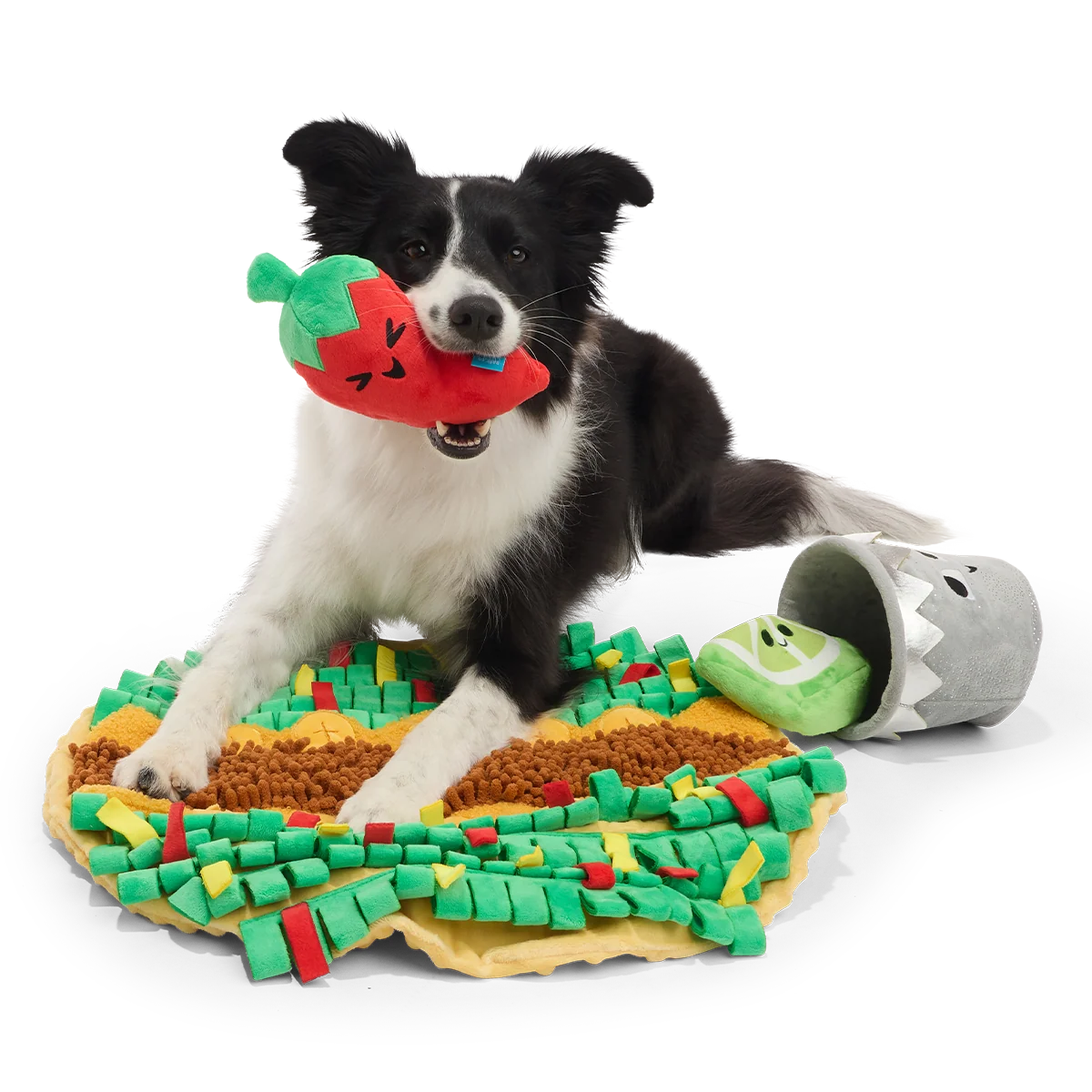 Extra-Snuffed Burrito Plush Extra-Large + Multi-Part + Enrichment Dog Toy