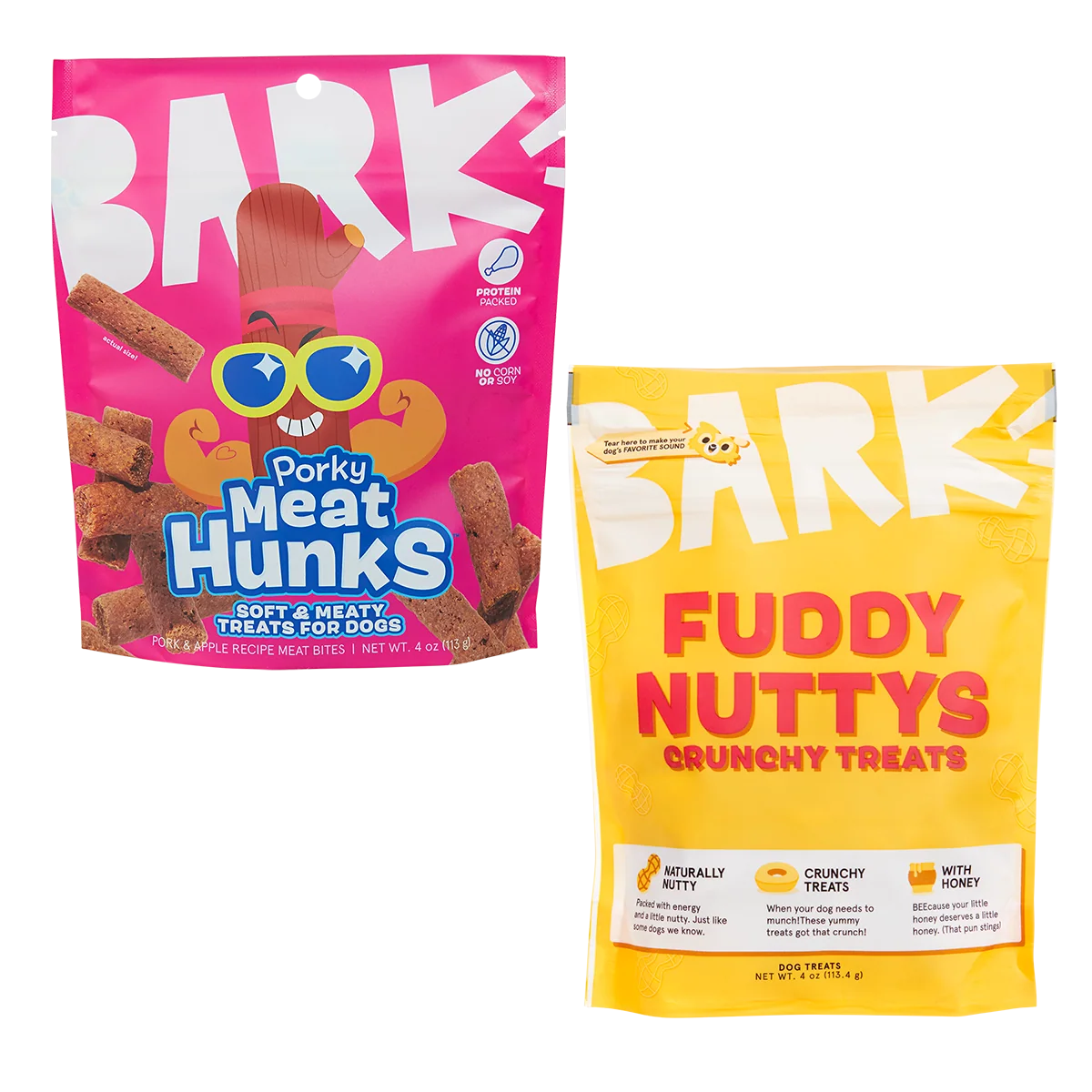 Extra Treats Club. Variety Treat Bags. 4 oz Each. 2 Ct