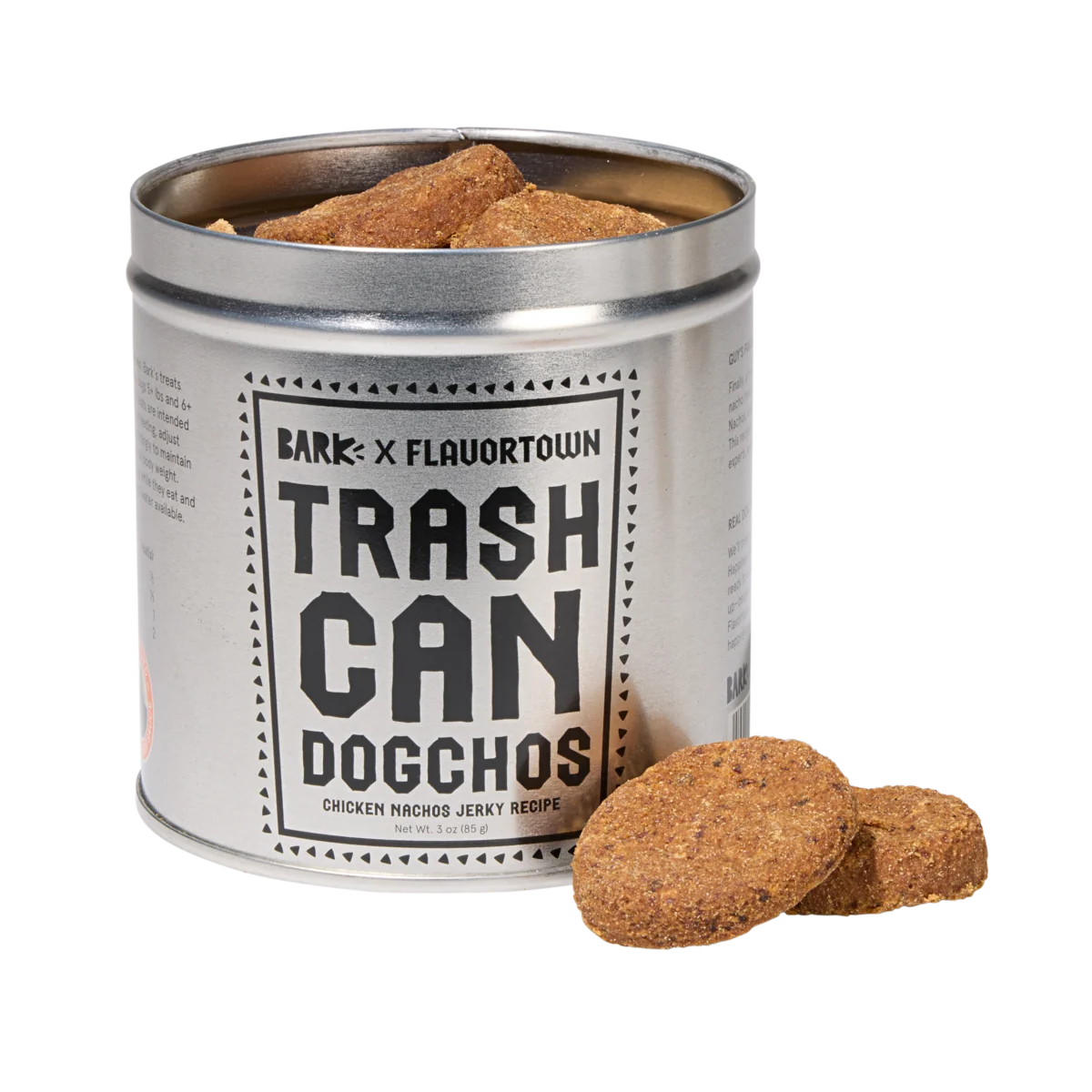 Trash Can Dogchos Chicken Nachos Jerky Dog Treats. 3 oz