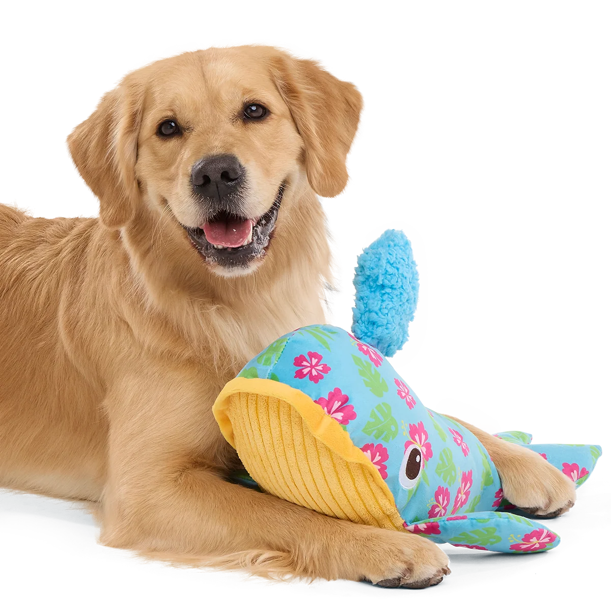 Hawaiian Humpbark Whale Plush Tug + Extra-Large Dog Toy