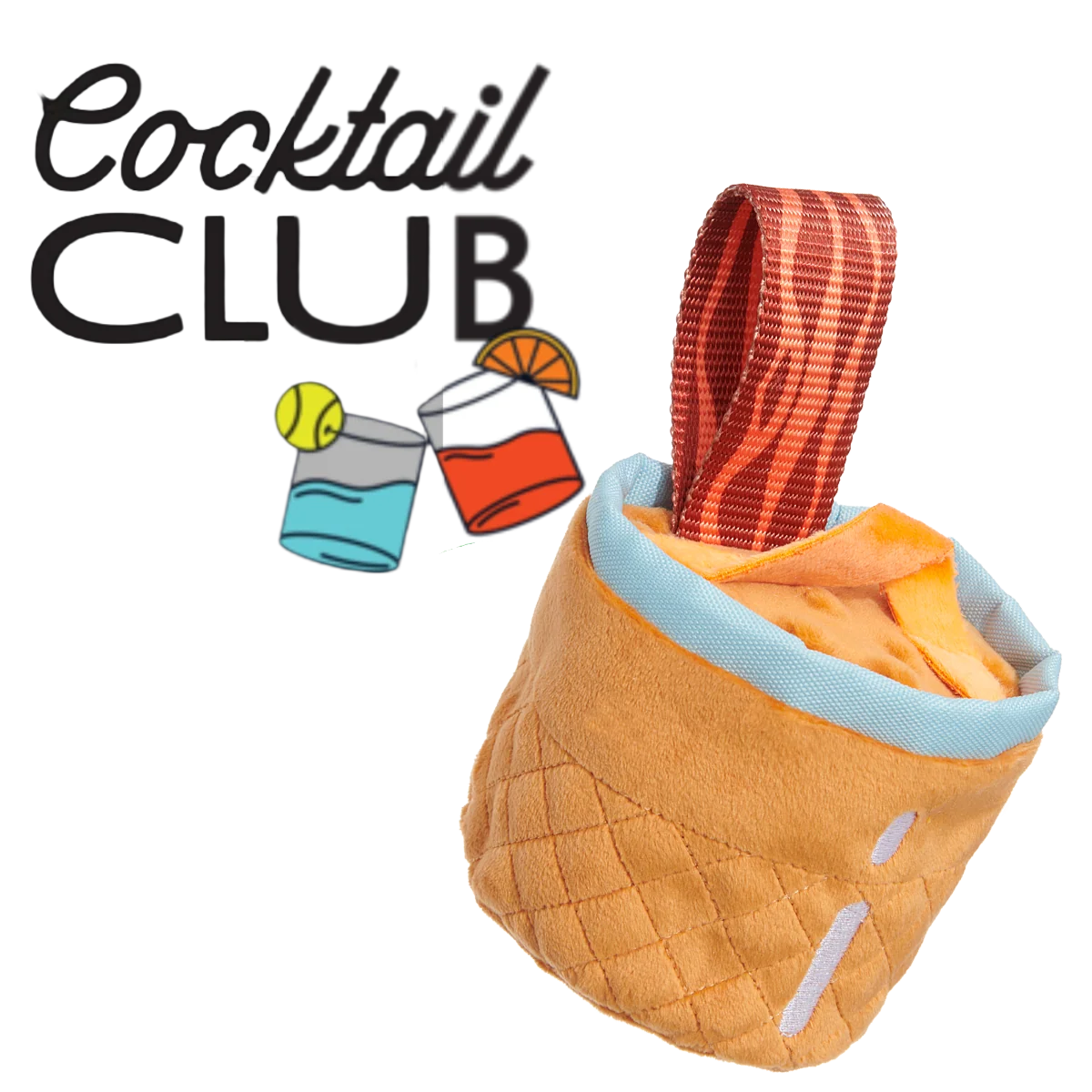 Cocktail Club. Plush Cocktail Monthly Dog Toys