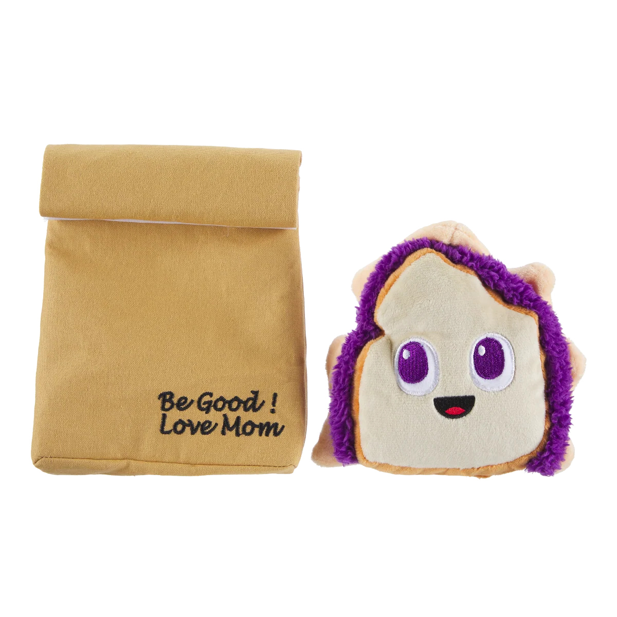 Brown Baggin' It PB&J Plush Multi-Part + Enrichment Dog Toy