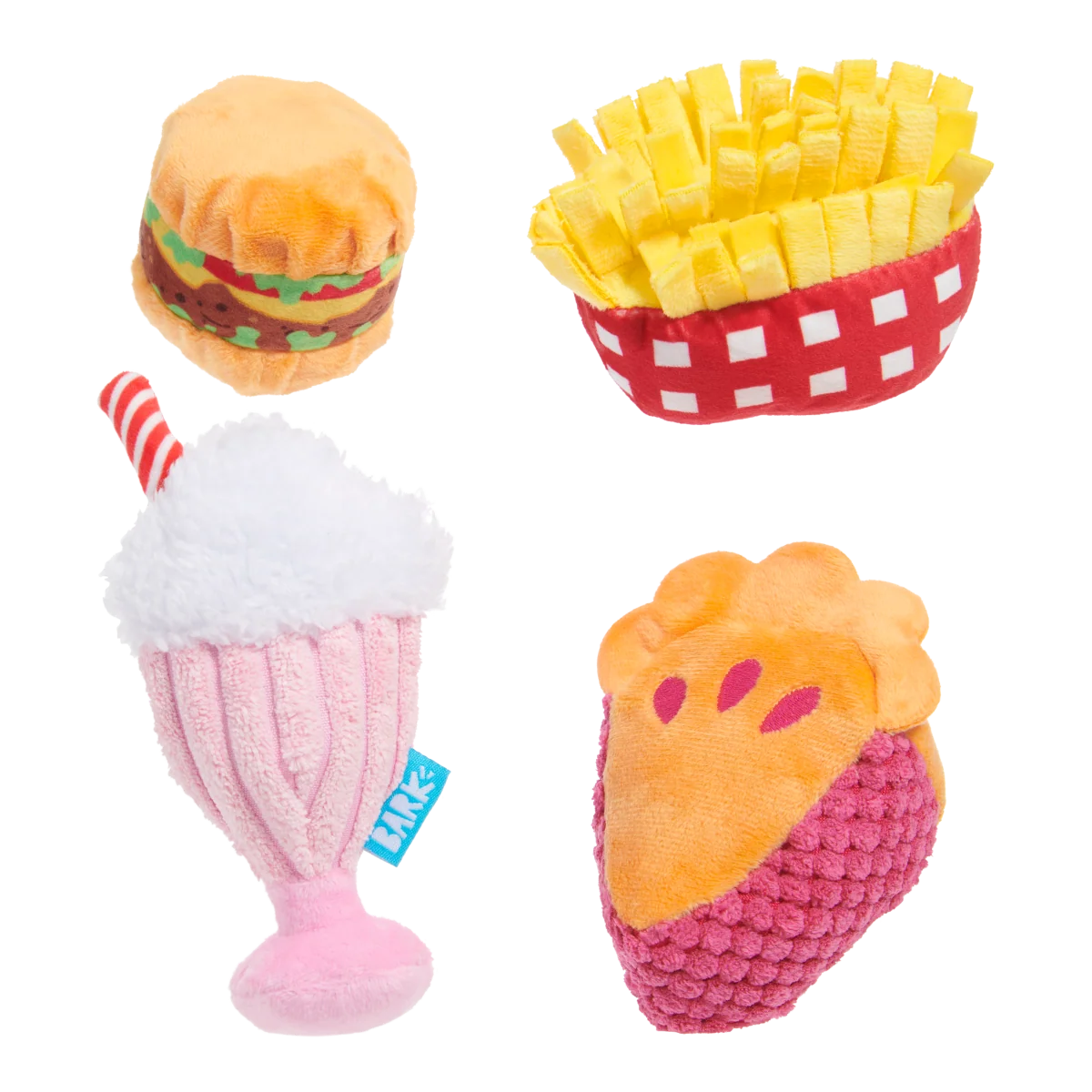 Dine & Dash Bundle Plush Multi-Part Dog Toy