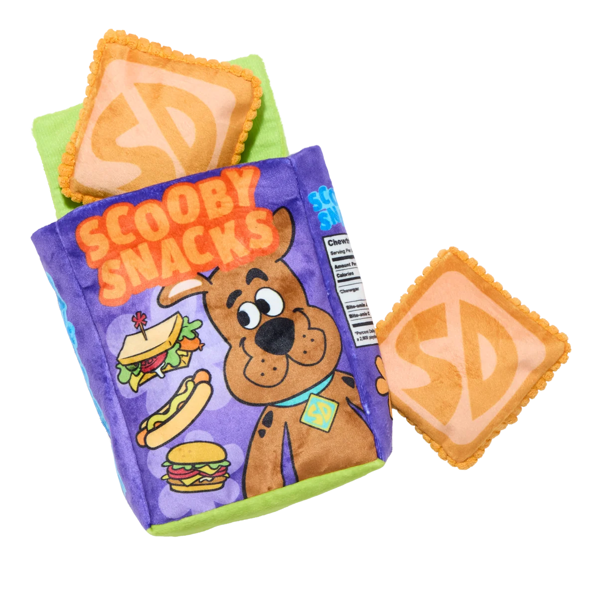 Squeakin' Scooby Snacks™ Plush Multi-Part + Enrichment Dog Toy