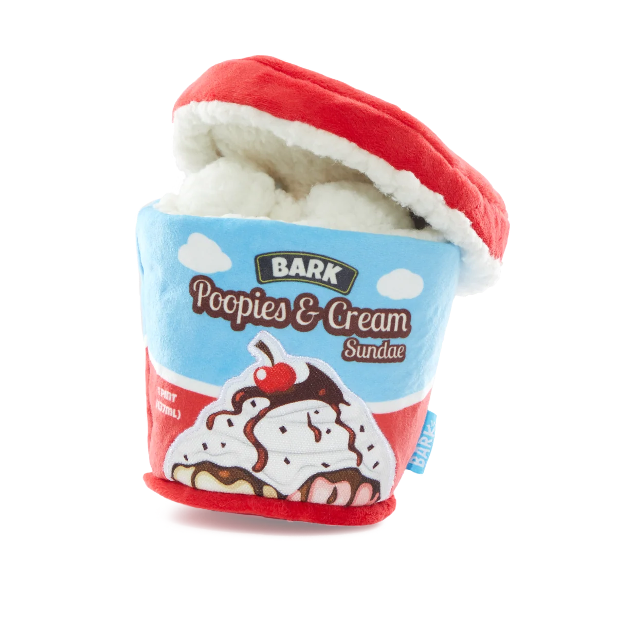 Poopies N' Cream Plush Tug + Enrichment Dog Toy
