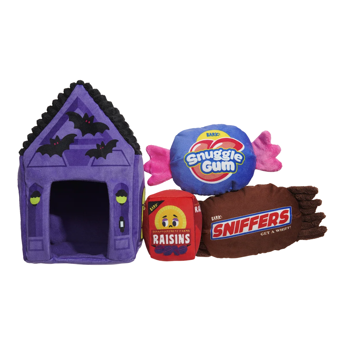 Squeak Street Trick-or-Treat Plush Multi-Part Dog Toy