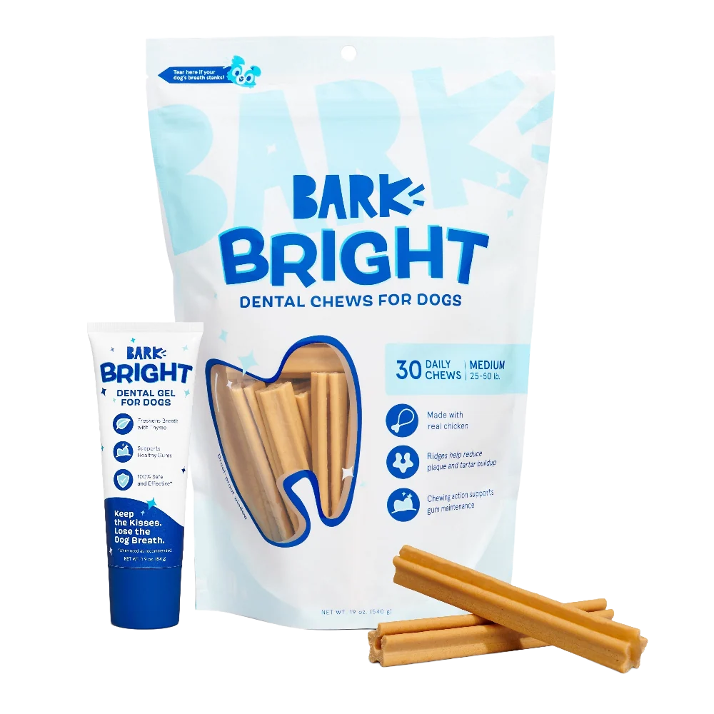 Bright Original Dental Kit. 30 Ct Chews + Toothpaste