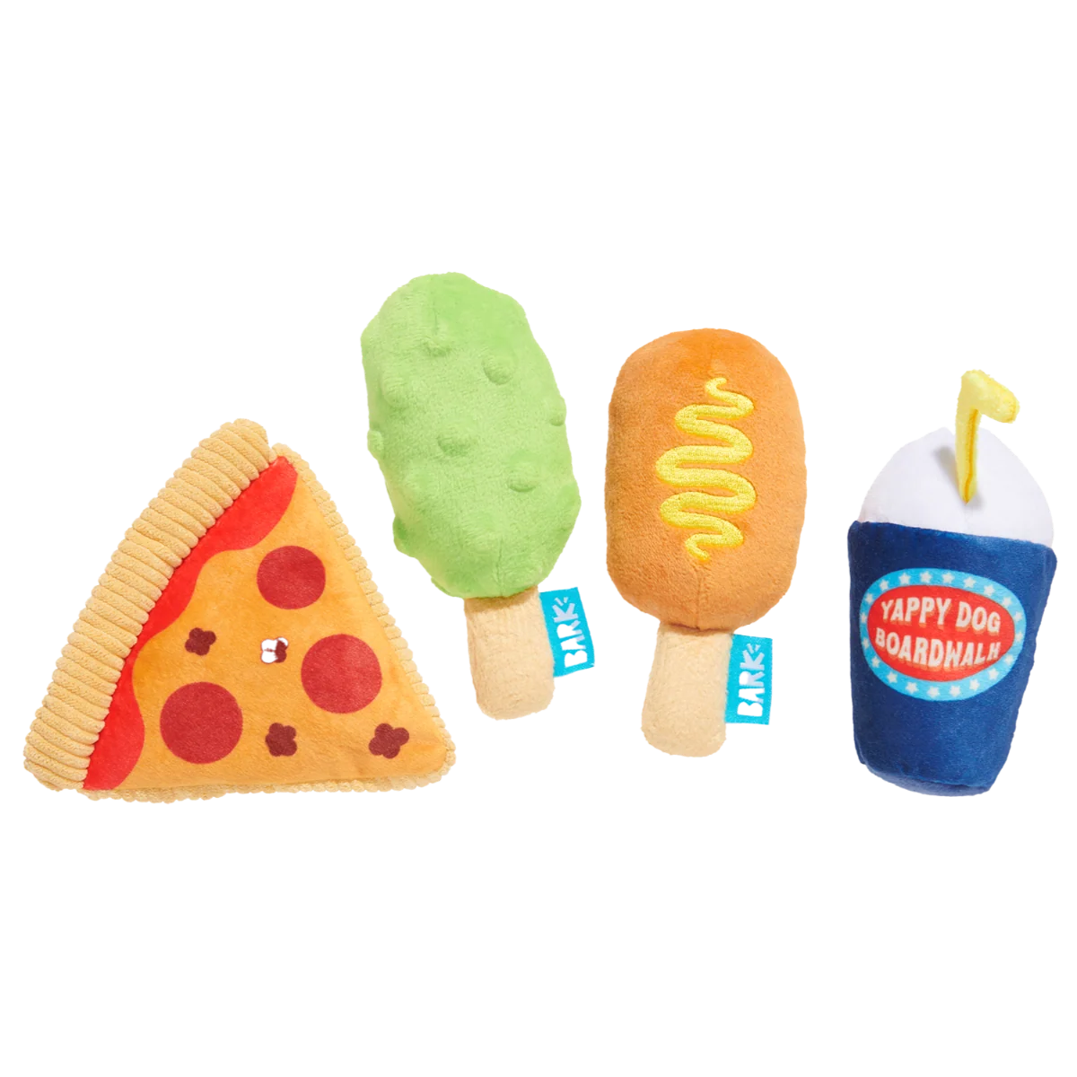 Thrill Squeaker Snacks Plush Multi-Part Dog Toy